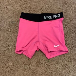 Girls Hot pink nike pros
